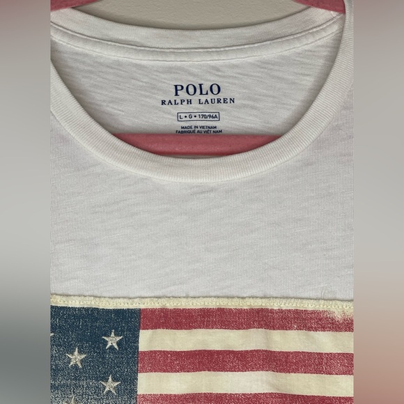 Polo Ralph Lauren - Classic White American Flag T-Shirt - Picture 3 of 4